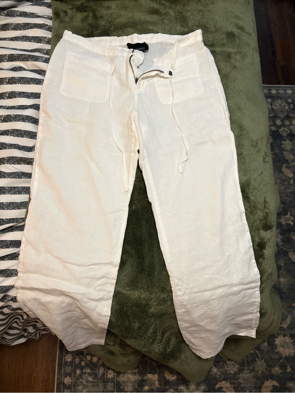 Cynthia Rowley white linen pants